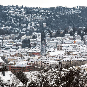 Schwabstra&szlig;e im Schnee