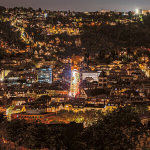 Schwabstra&szlig;e bei Nacht